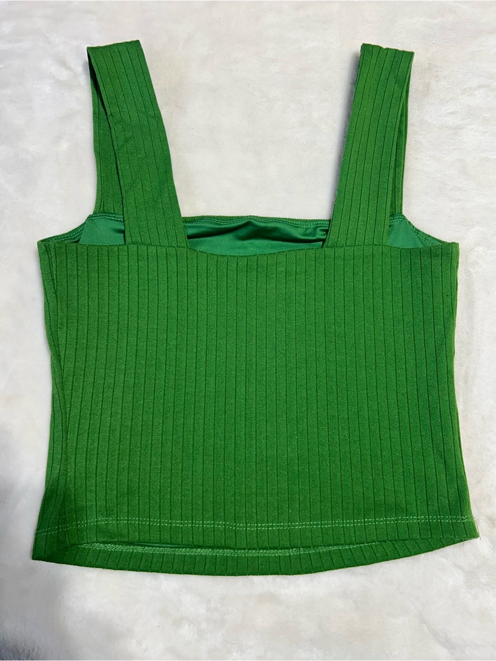 Dynamite Emerald Ribbed Square-Cut Tank - Picture 3 of 3
